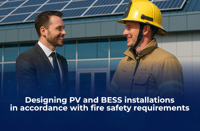 Fire protection design for PV and BESS installations – standards and requirements of insurers